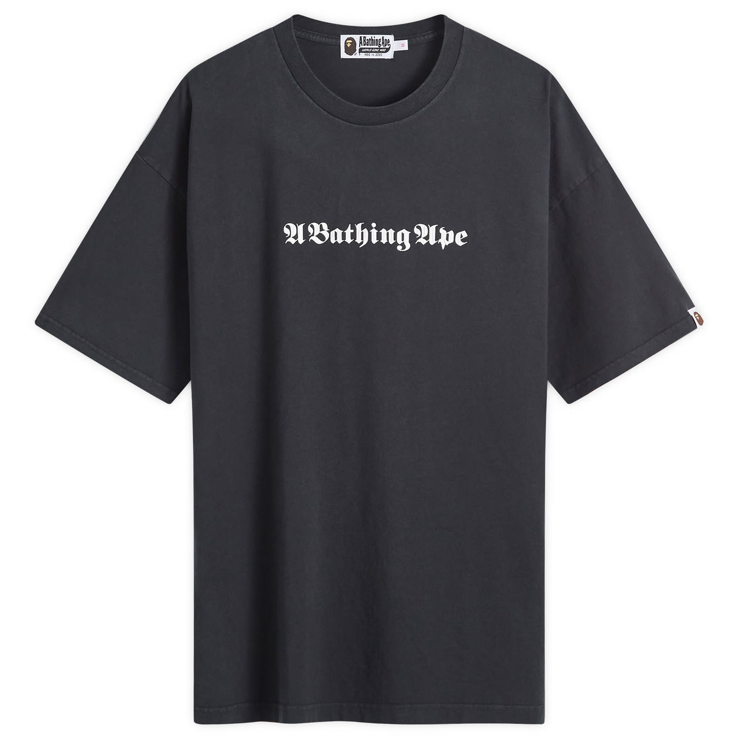 Tričko BAPE A Bathing Ape Women's Pigment Dye T-Shirt in Black, Size Medium | END. Clothing Čierna | 001CSK302002L-BLK, 0