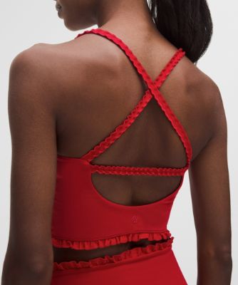 Tielko lululemon Nulu Cropped Ruffle Tank Top Červená | prod20004239, 9