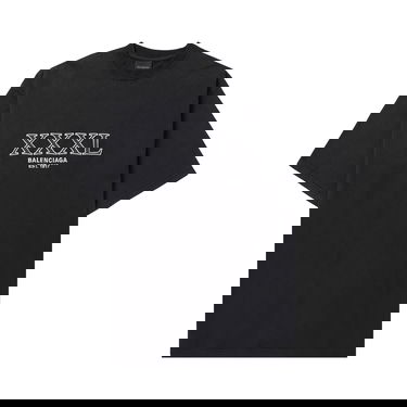 Tričko Balenciaga Large Fit T-Shirt Čierna | 641675 TNVD8 1070, 1