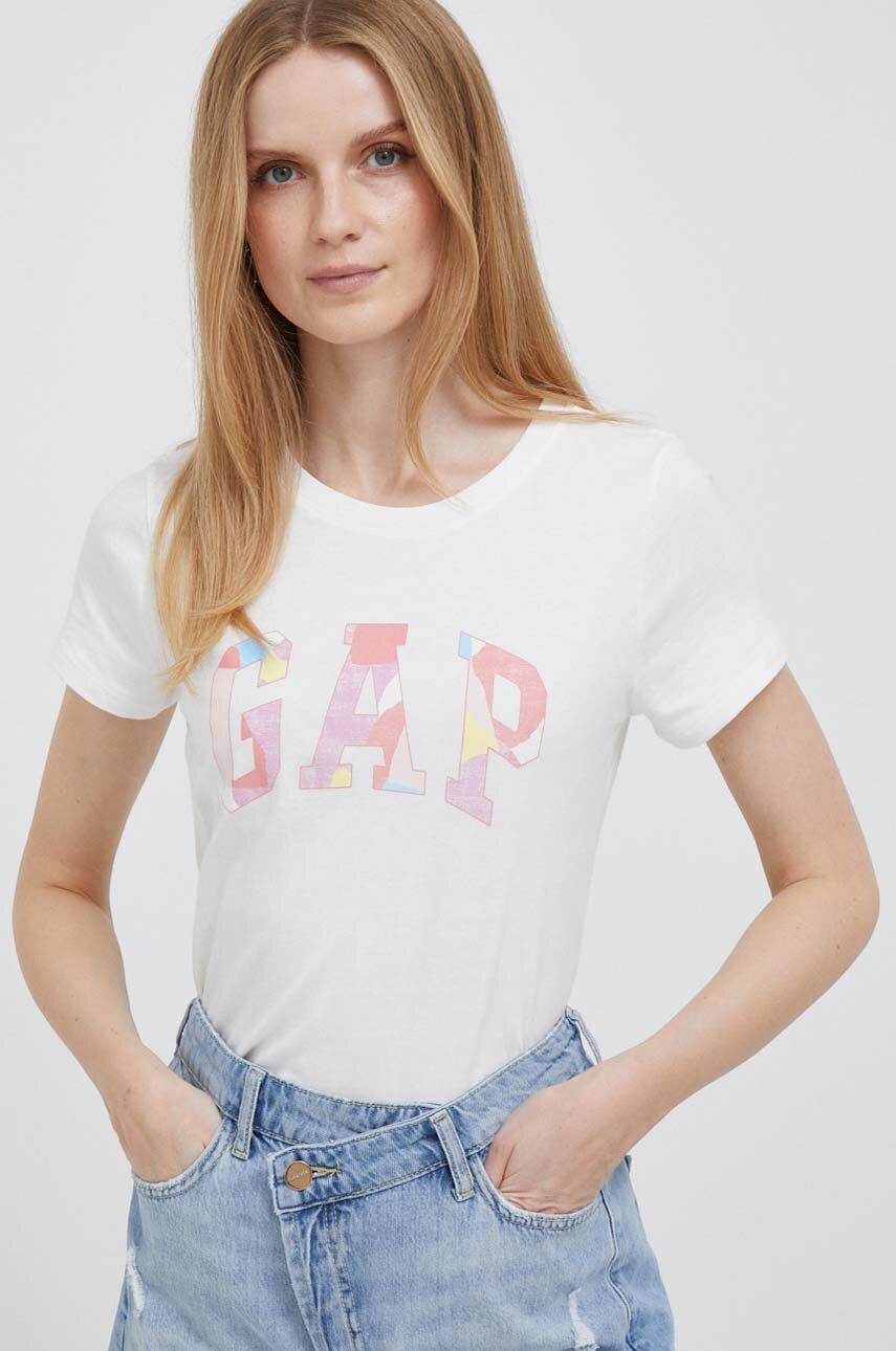 Tričko GAP Logo Tee Biela | 715014.005SPLOGOA, 0