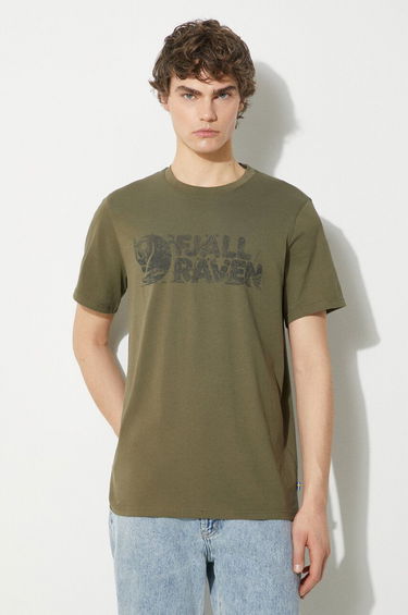Tričko FJÄLLRÄVEN Lush Logo Graphic T-shirt Zelené | F12600219.625, 0