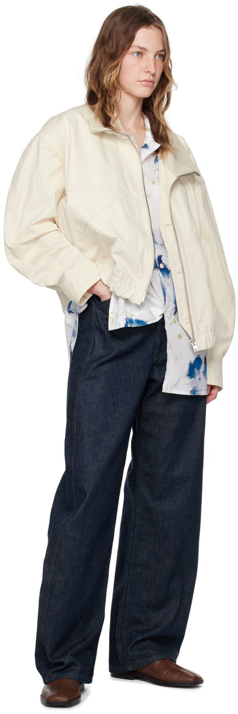 LEMAIRE Abstract-Print Short-Sleeve Shirt