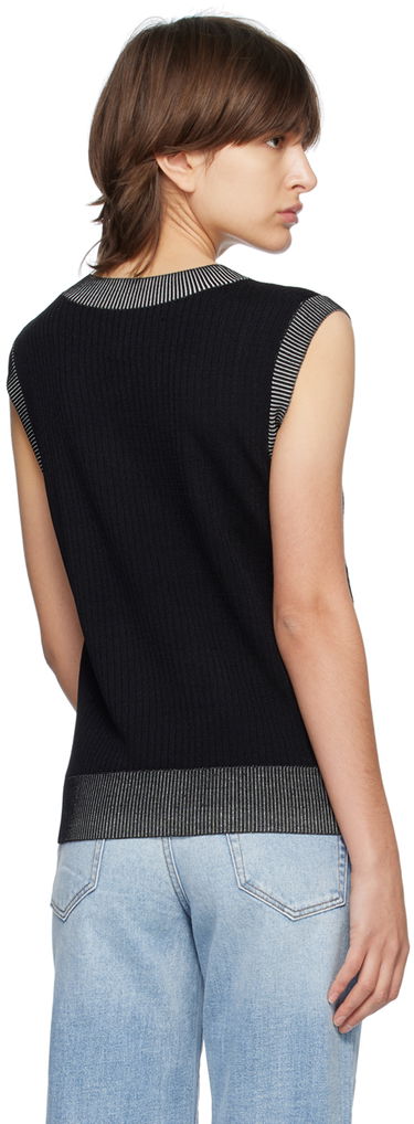 Sveter Feng Chen Wang Feng Chen Wang Floral Sleeveless Vest Čierna | FUS15KT07, 2