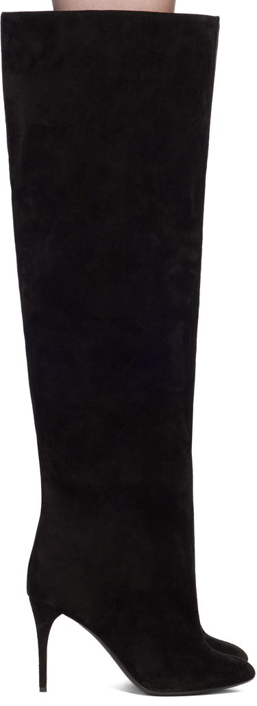 Starostlivosť o obuv Alaïa ALAÏA Suede Knee-High Boots Čierna | AA3O056CK177, 0