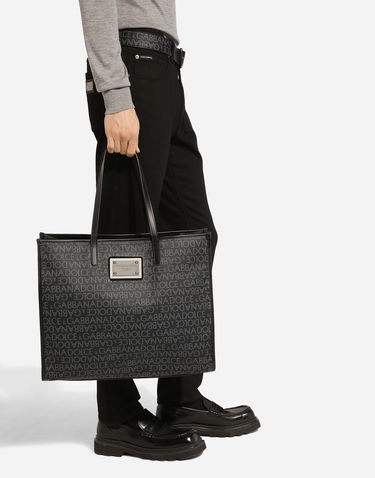 Tote bag Dolce & Gabbana Large Coated Jacquard Shopper Čierna | BM2274AJ7058B969, 1