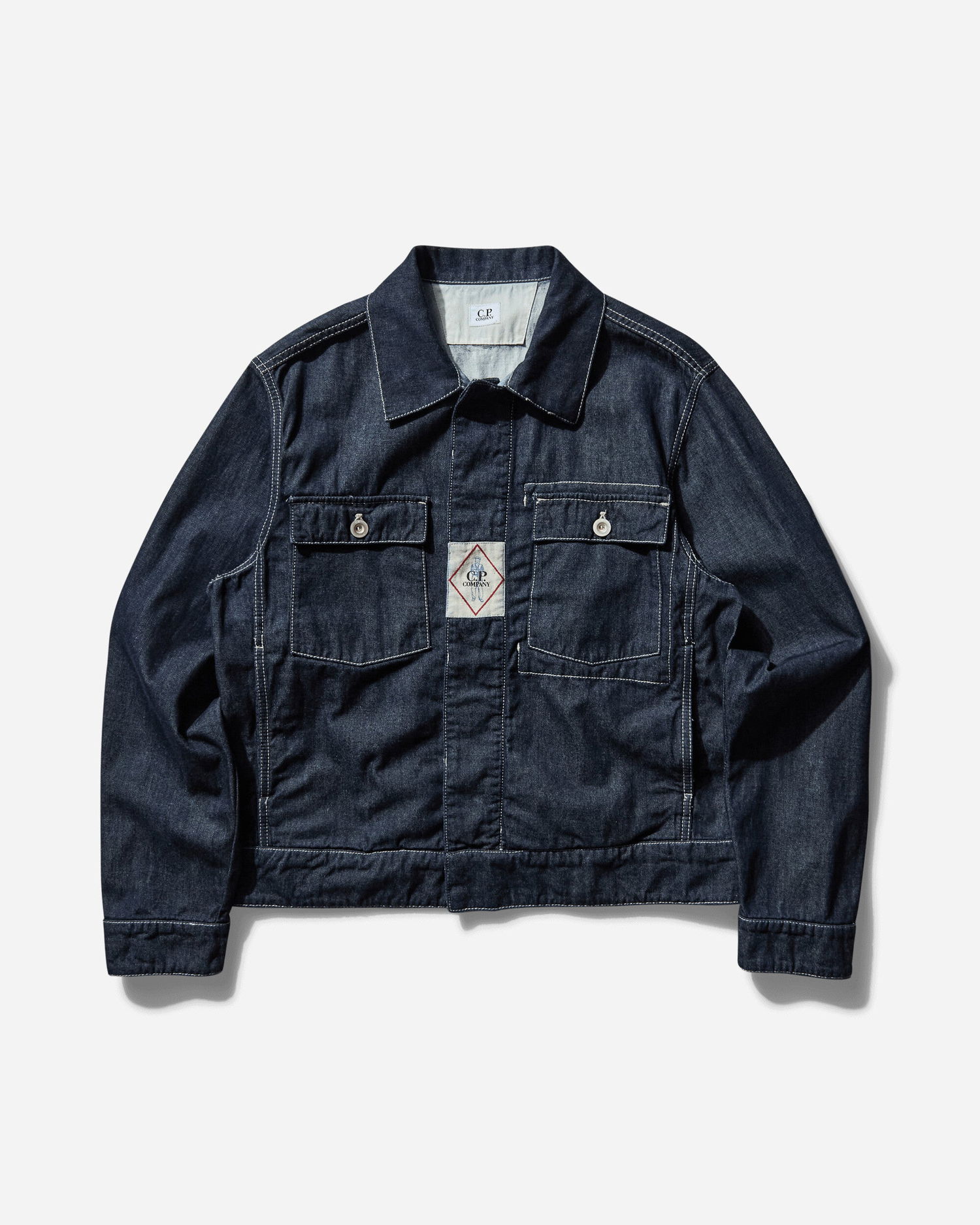 Bunda C.P. Company Short Denim Jacket Modrá | 18CMOW188A-110295H D08, 0