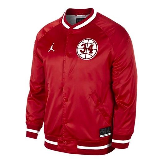 Bomber bunda Jordan Air Jordan Thin and Light Baseball Jacket 34 Červená | AR1170-688