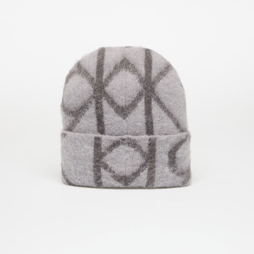 Kulicha CALVIN KLEIN Emblem Aop Brushed Beanie Šedá | LV04D8071G N3Z