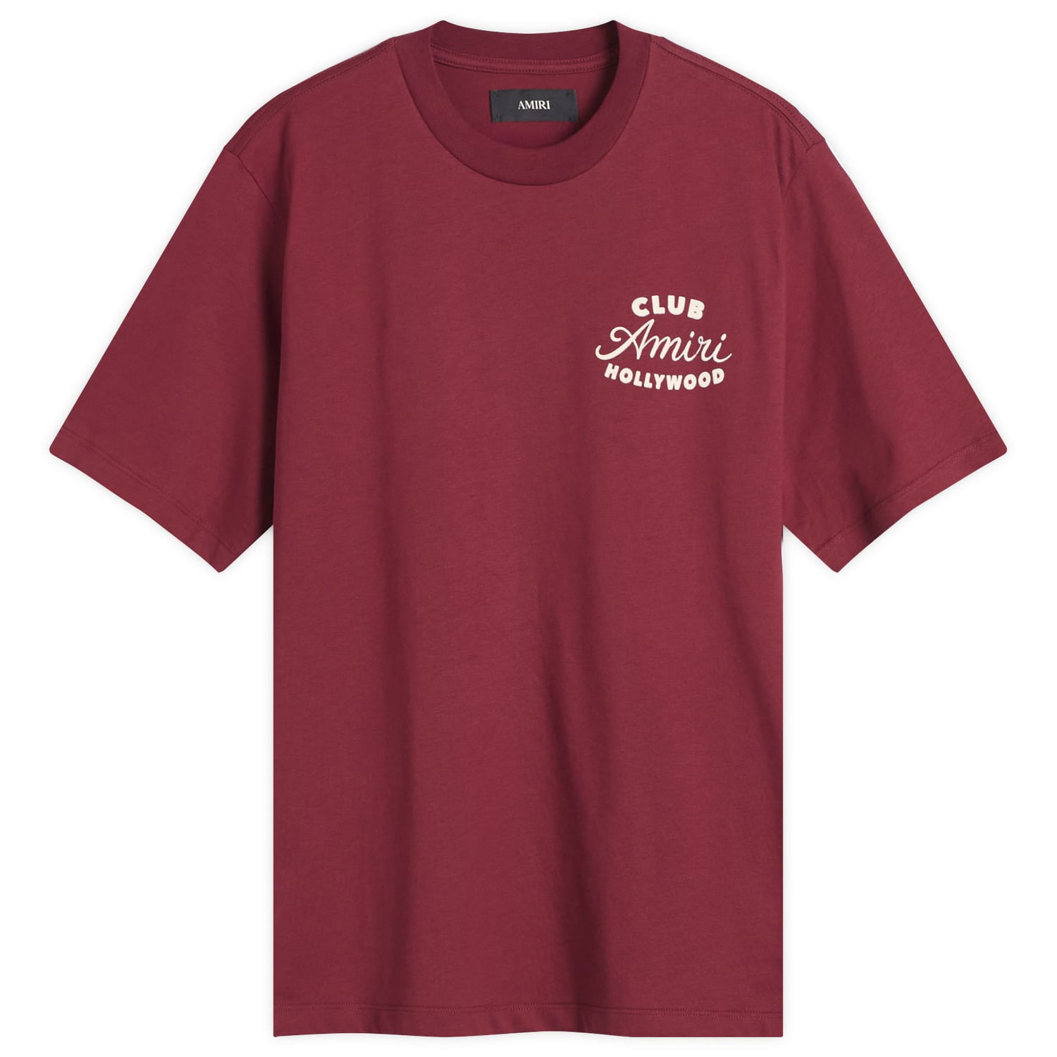 Tričko AMIRI Amiri Club T-Shirt, Size Large Vínová | AMJYTE1254-WN, 0