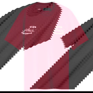 Tričko AMIRI Amiri Club T-Shirt, Size Large Vínová | AMJYTE1254-WN, 0