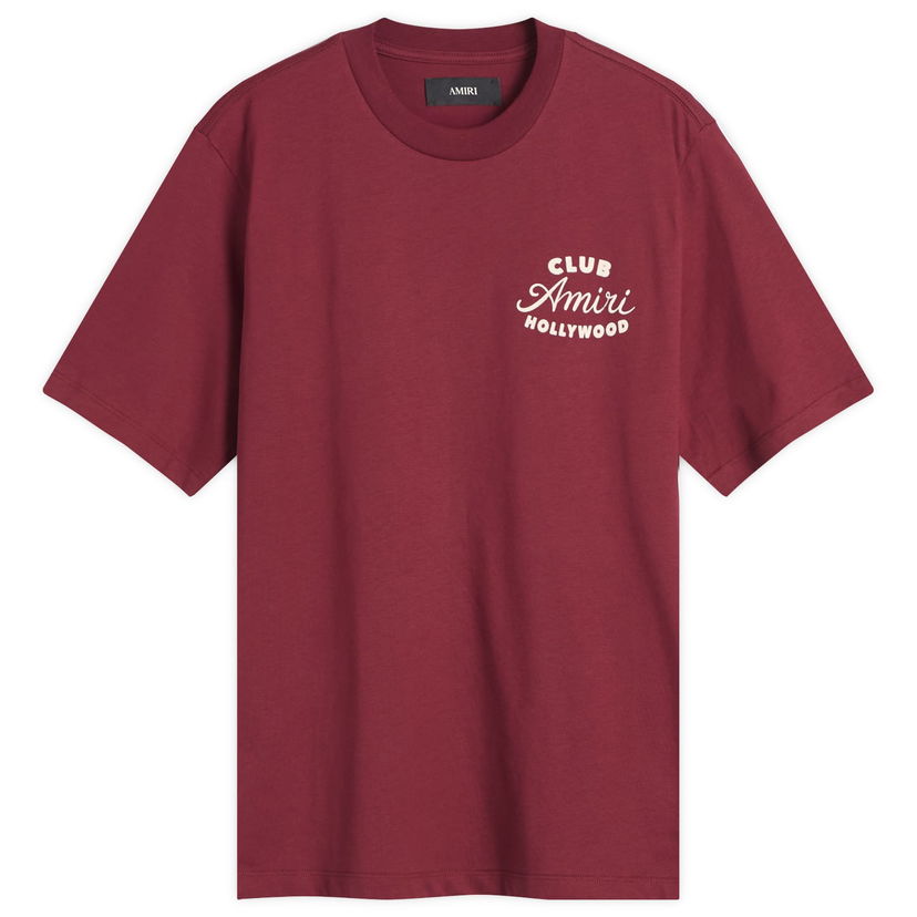 Tričko AMIRI Amiri Club T-Shirt, Size Large Vínová | AMJYTE1254-WN