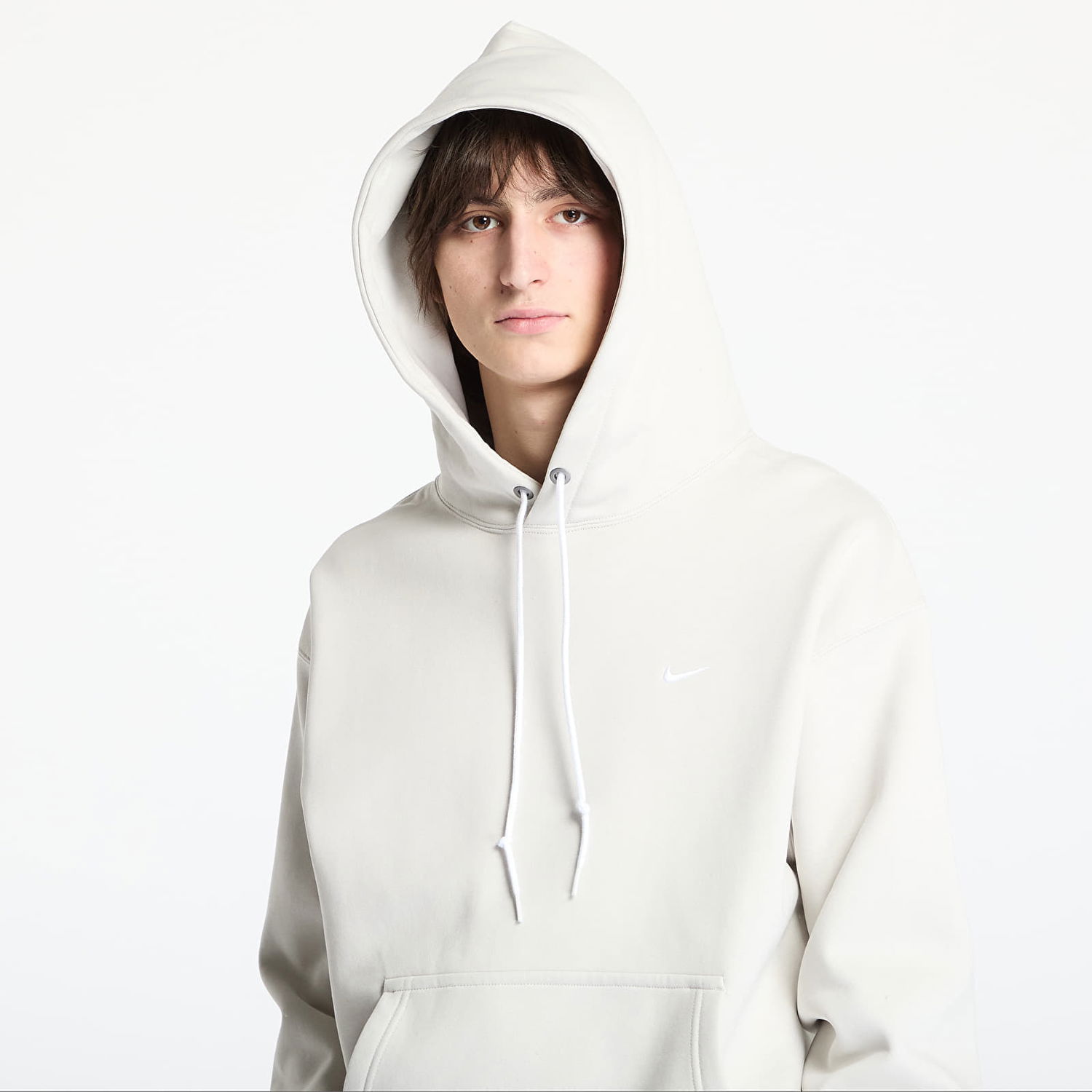 Mikina Nike Solo Swoosh Fleece Pullover Hoodie Béžová | DX1355-072, 1