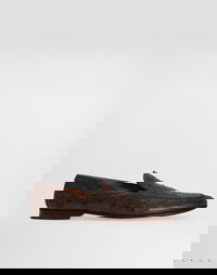 Dolce & Gabbana Ostrich Leather Loafers