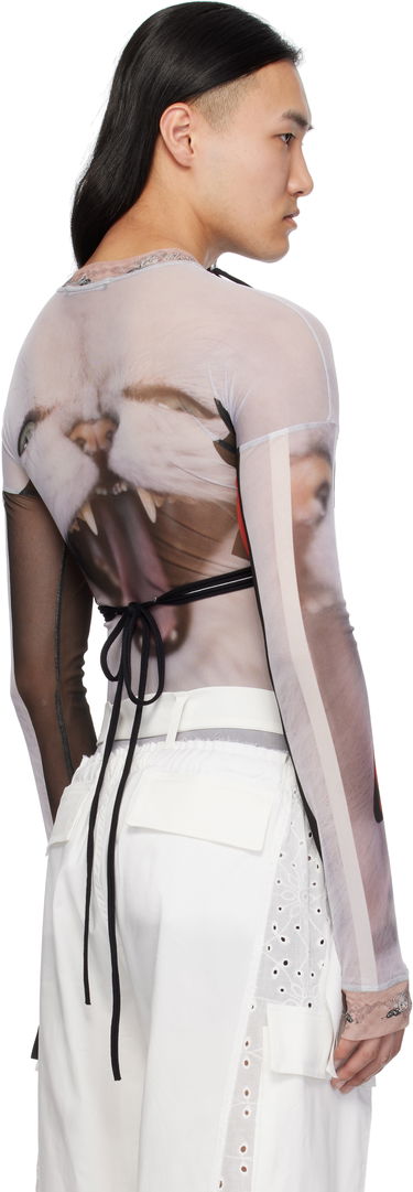 Crop Top Ottolinger Ottolinger Mesh Deconstructed Longsleeve T-shirt Rôznofarebný | 101-100701-02, 2