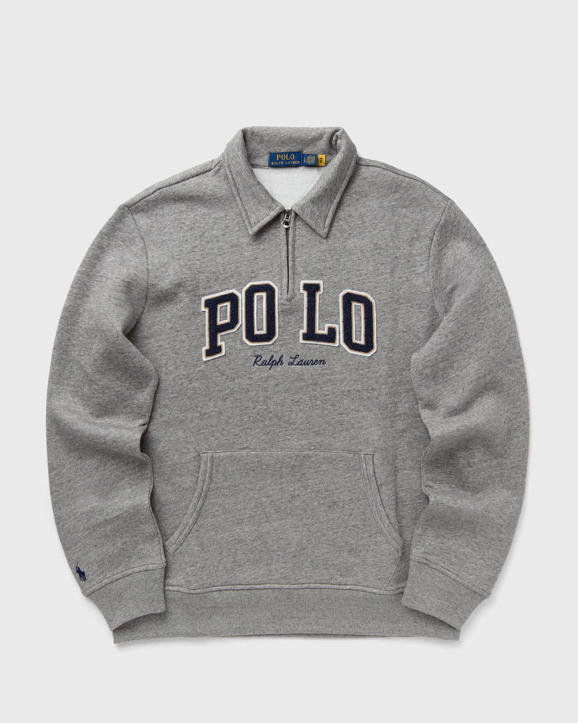 Mikina Polo by Ralph Lauren Polo Ralph Lauren Fleece Quarter-Zip Sweatshirt Šedá | 710981150001