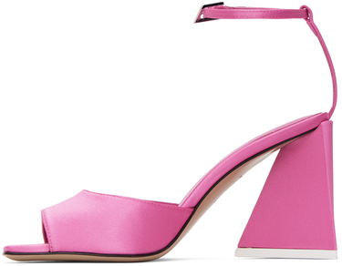 Doplnky The Attico Attico Piper Satin Heeled Sandals Ružová | 232WS599 V015, 2