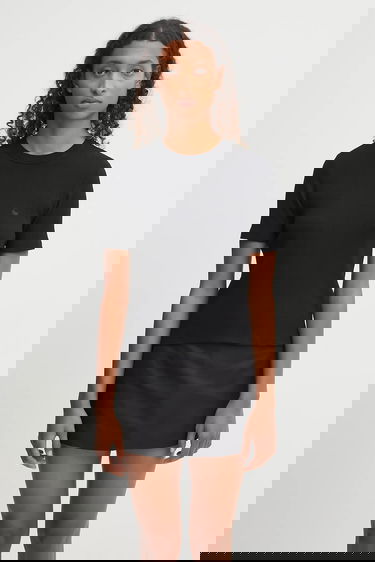 Tričko Carhartt WIP Philipa Ribbed Short Sleeve Fitted T-Shirt Čierna | I035471.89XX, 0