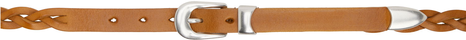 Opasok OUR LEGACY OUR LEGACY 2 CM Braided Leather Belt Hnedá | A2258CBH, 0