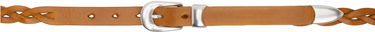 Opasok OUR LEGACY OUR LEGACY 2 CM Braided Leather Belt Hnedá | A2258CBH, 0