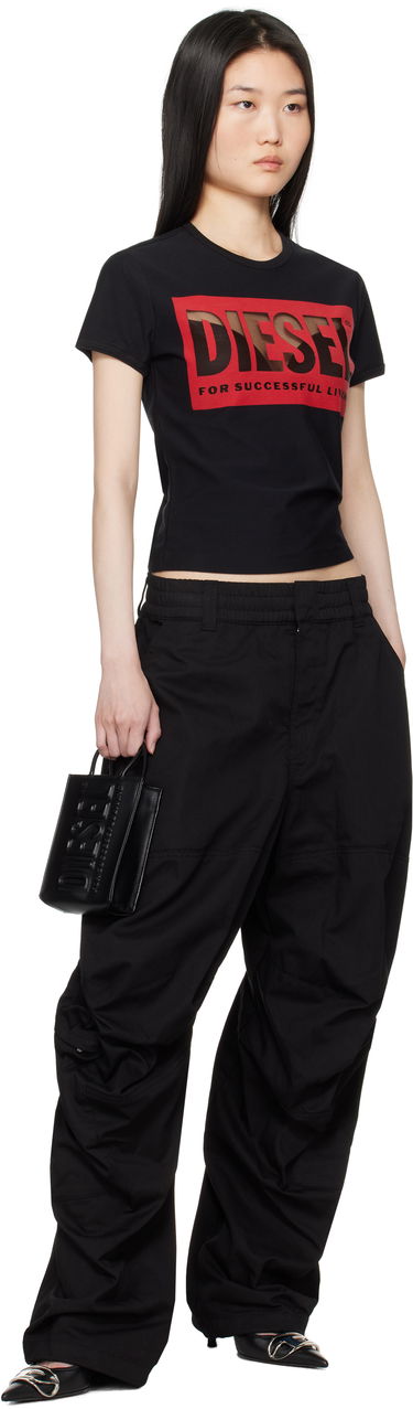 Cargo nohavice Diesel P-Arne-Fem-P2 Cargo Pants Čierna | A15324 0AJEB, 3