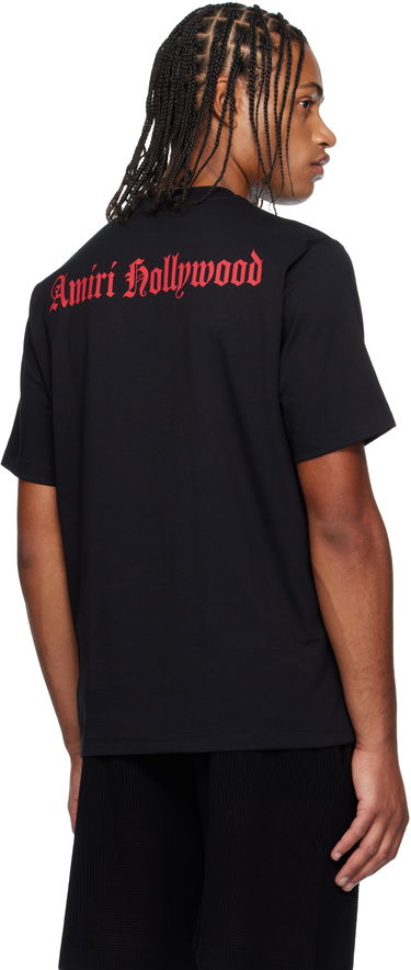 Tričko AMIRI Amiri Hollywood Gothic T-Shirt Čierna | AMJYTE1252, 2