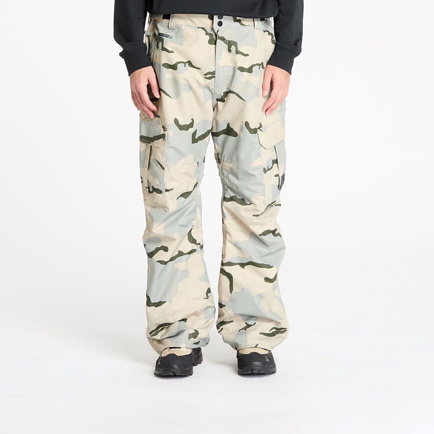Cargo nohavice Horsefeathers Horsefeathers Rowen Camo Cargo Snow Pants Béžová | OM316F, 0