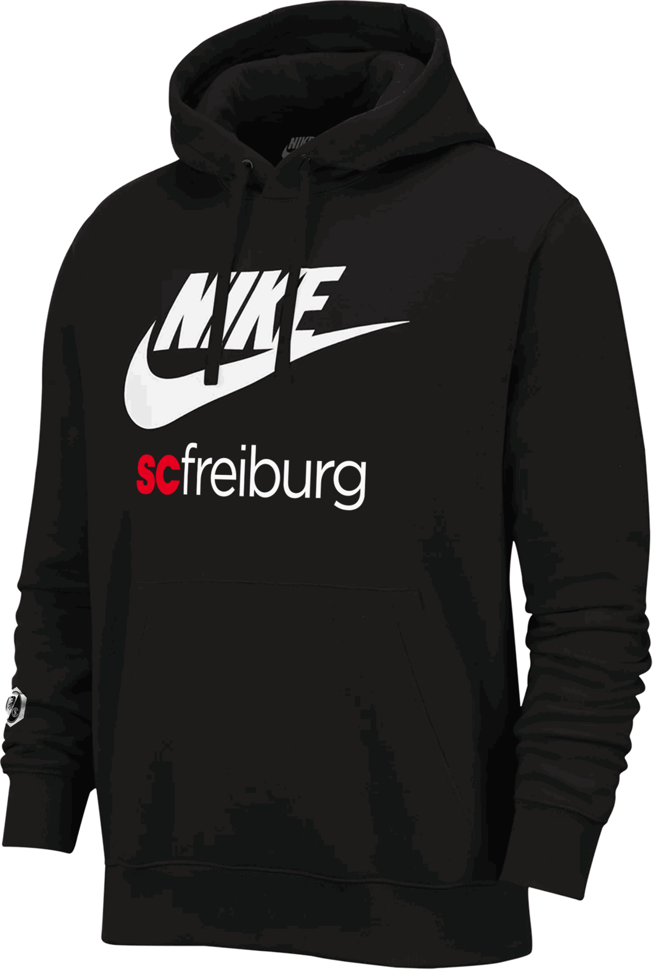 Mikina Nike SC Freiburg Fleece Club Hoody Čierna | scf2324-bv2973-scf2324068, 0