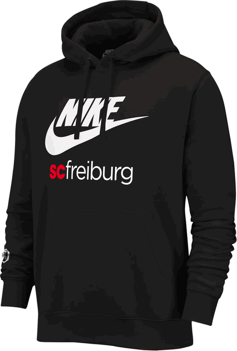 Mikina Nike SC Freiburg Fleece Club Hoody Čierna | scf2324-bv2973-scf2324068