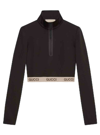 Crop Top Gucci The North Face x Cropped Top Black Čierna | 672399 XJDS6 1082