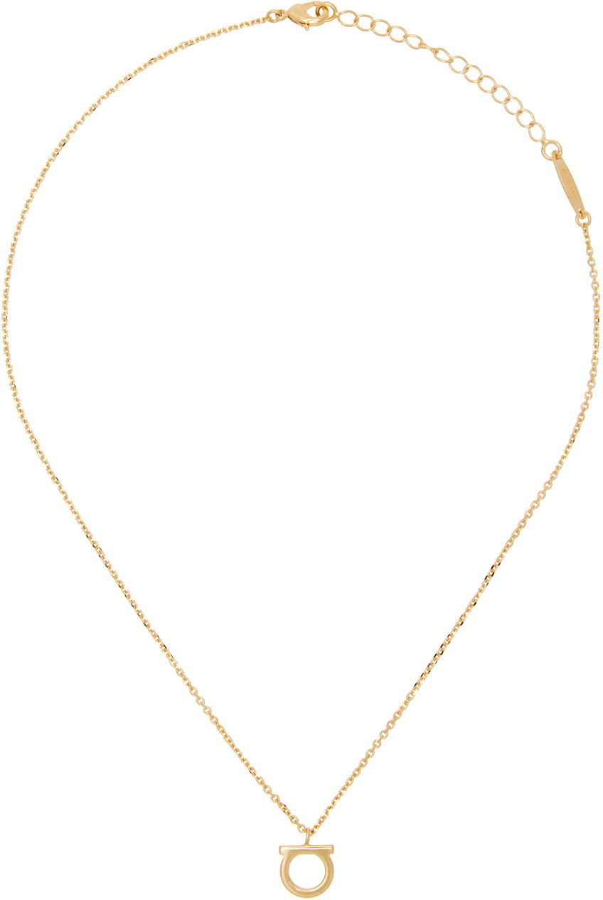 Náhrdelník FERRAGAMO Large Gancini Necklace "Gold" Metalická | 760133 - 696658, 0