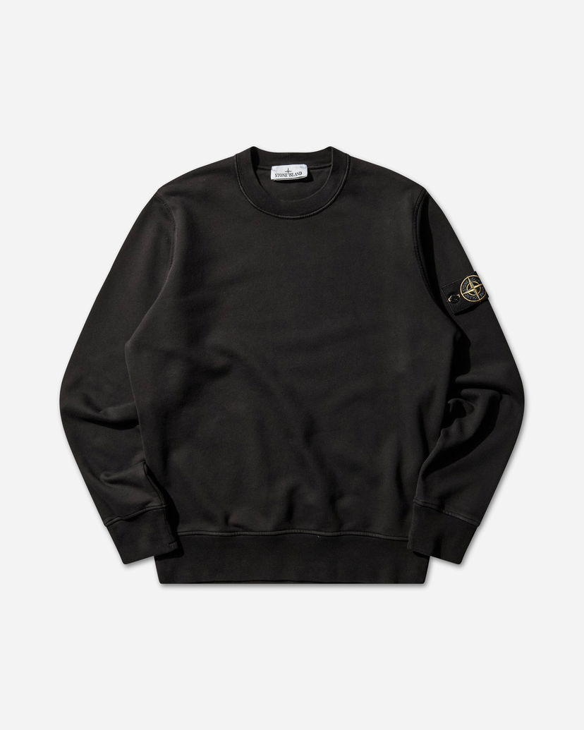 Mikina Stone Island Organic Cotton Fleece Crewneck Sweatshirt Čierna | L1S156100060S0051 V0029