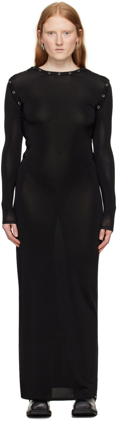 Šaty Y/PROJECT Black Snap Off Maxi Dress Čierna | 104DR003, 0