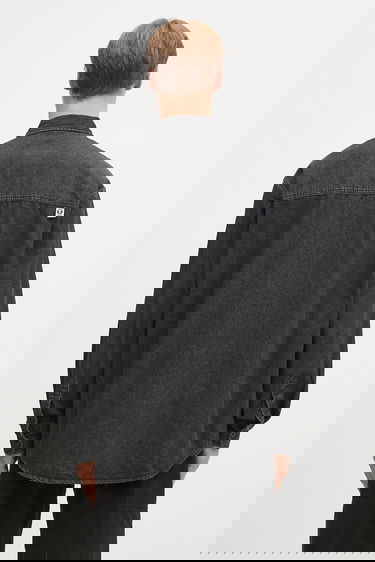 Košeľa AAPE by A Bathing Ape AAPE Now Long Relaxed Denim Shirt Čierna | AAPSTM8511XXO, 2