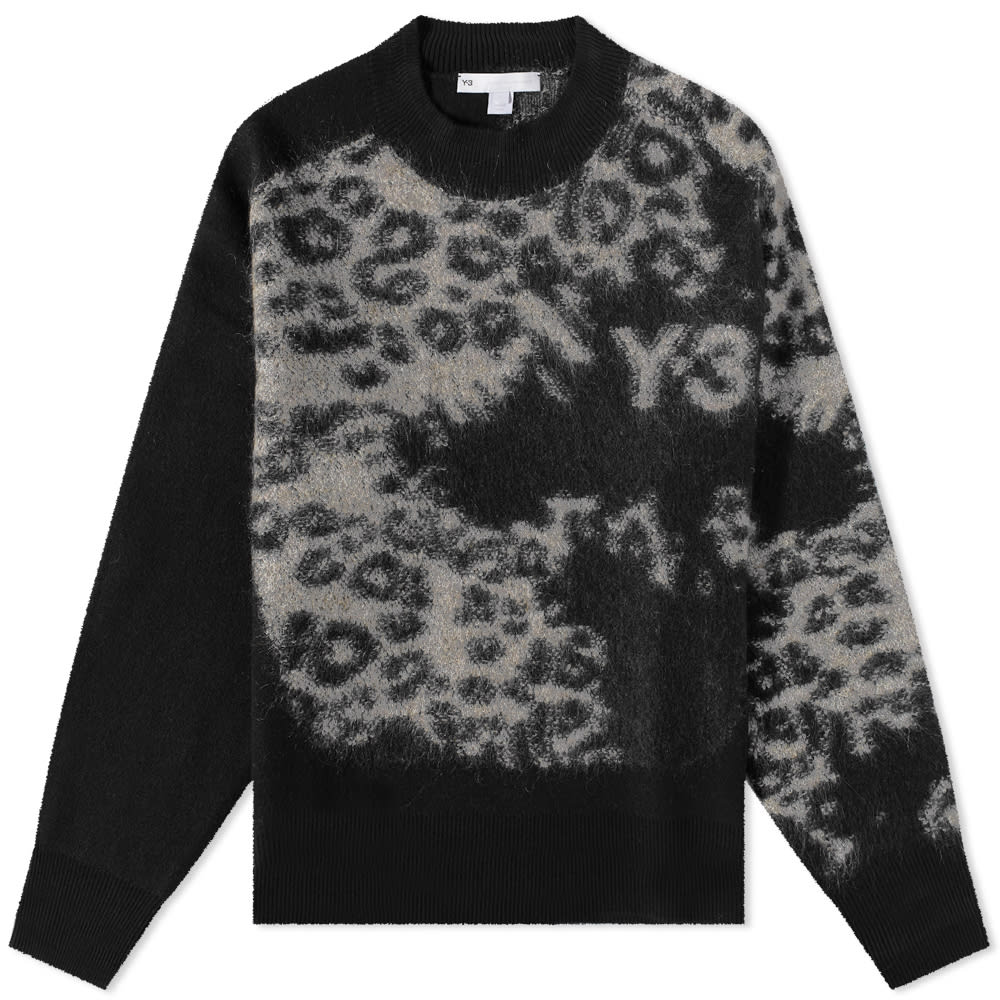 Sveter Y-3 3-Stripe Knitted Crew Sweat Čierna | HN1977, 0