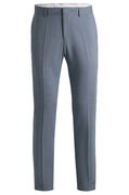 Patterned Virgin-Wool Blend Formal Trousers