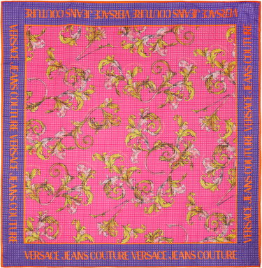 Šál Versace Versace Jeans Couture Barocco Silk Foulard Scarf Ružová | E78HA7H02_EZG353, 0