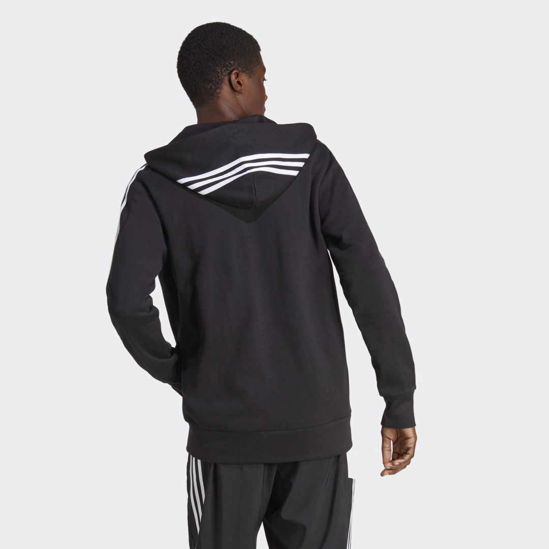 Essentials French Terry 3-Stripes Full-Zip Hoodie