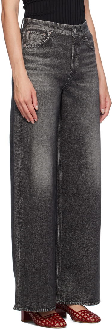 Džínsy rag & bone Miramar Sofie Full Length Wide-Leg Trousers Čierna | WCW24F70018201, 1