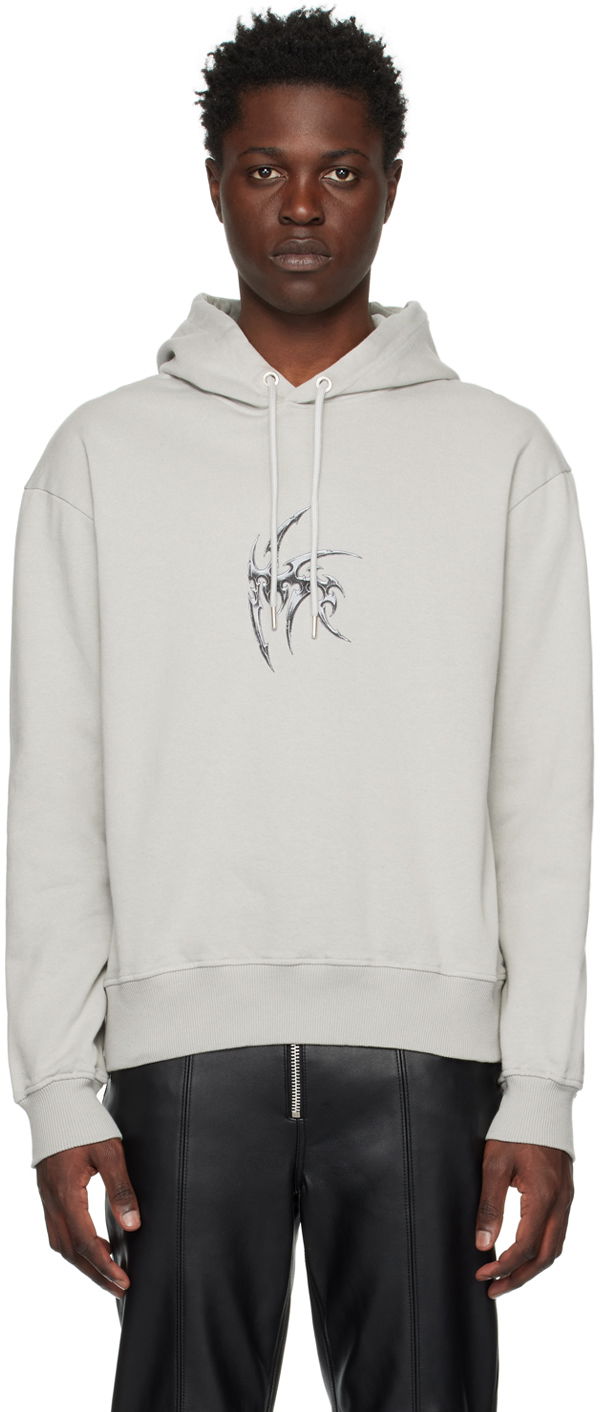 Mikina Han Kjøbenhavn Artwork Graphic Hoodie Šedá | M-132434, 0