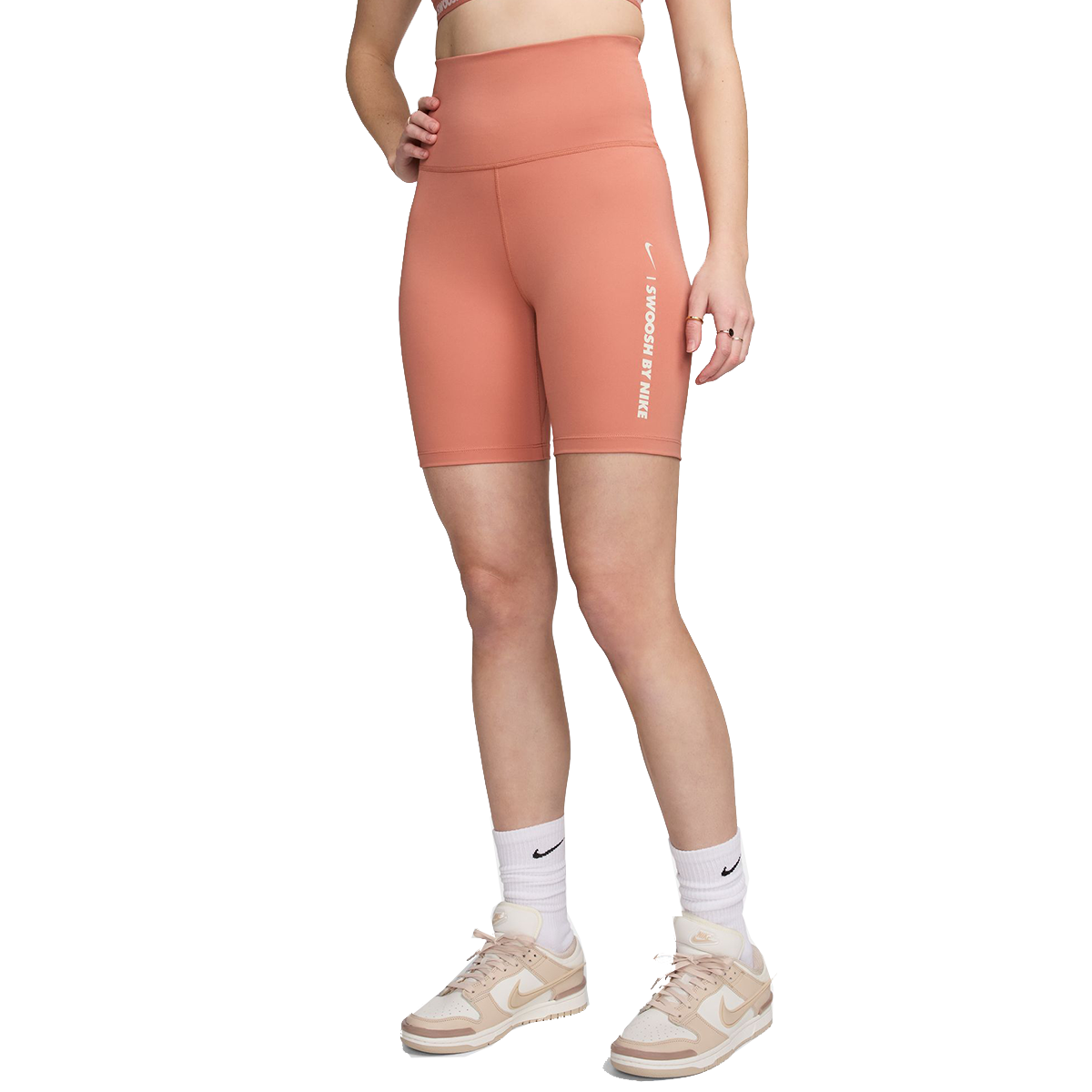 Šortky Nike High-Waisted Bike Shorts Oranžová | FZ4873-212, 0