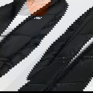Prešívaná bunda FILA Long Hooded Puffer Jacket Čierna | 688932 002, 2
