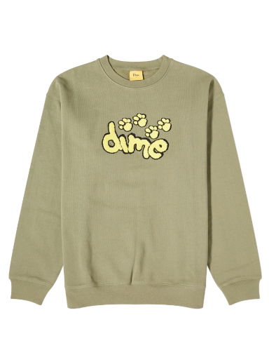 Sveter Dime Pawz Chenille Crewneck Zelené | DIME23D2F14GRN