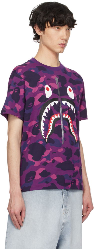 Tričko BAPE Camo Shark Graphic T-shirt Modrá | 001CSK801008M, 4