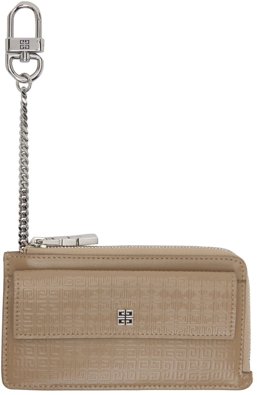 Givenchy Embossed Logo Zipped Card Holder