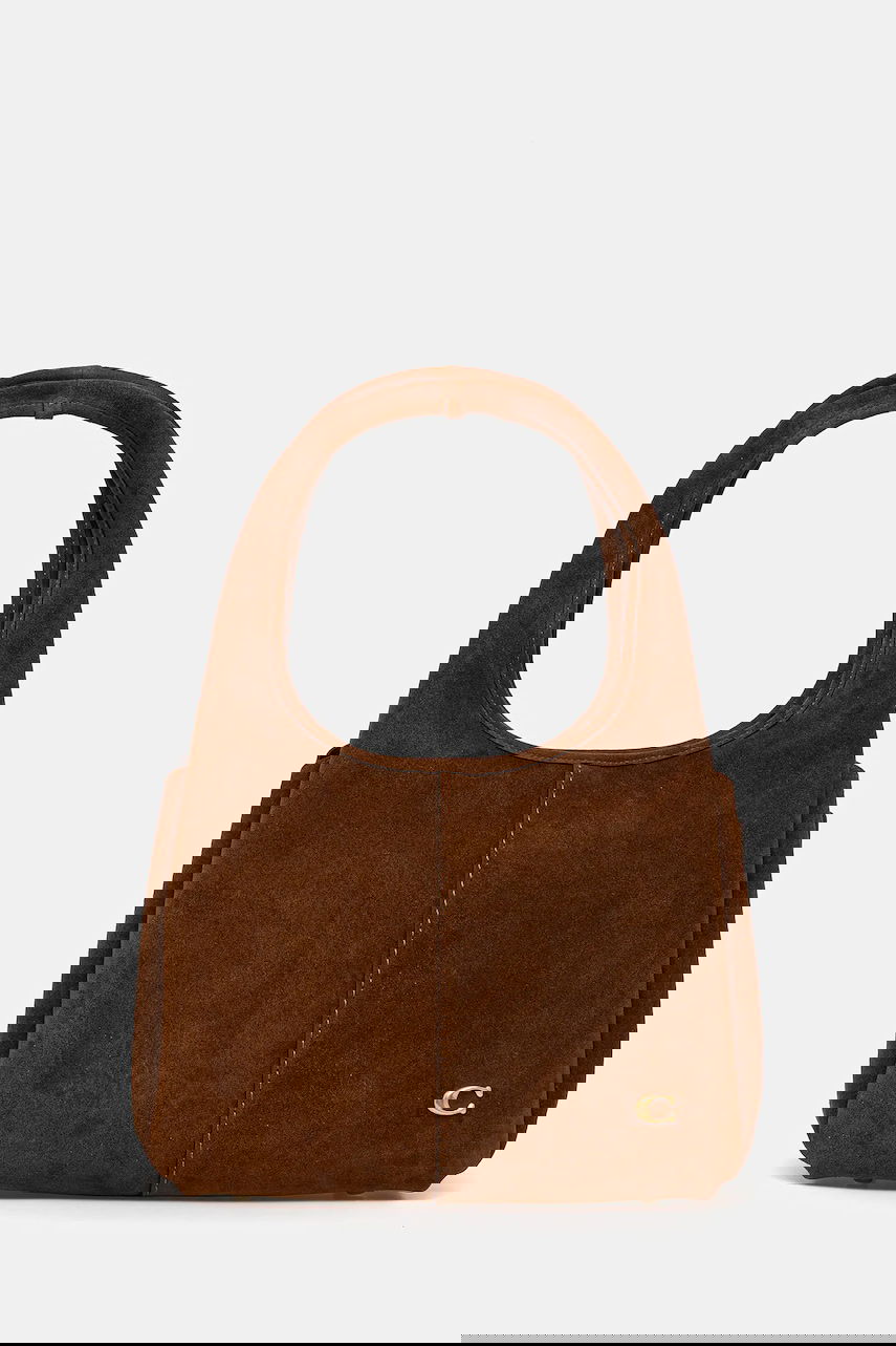 Taška cez rameno Coach Coach Lana Suede Shoulder Bag Hnedá | CBZ96, 0