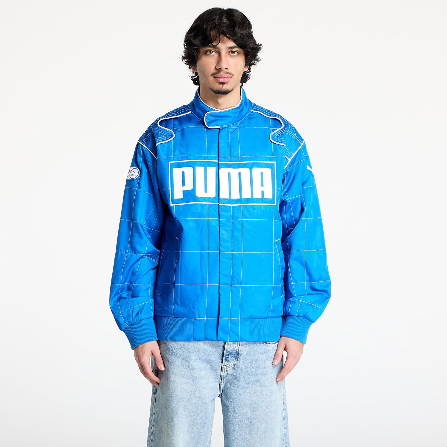 Bunda Puma Archive Seasonal Relaxed Racer Jacket Modrá | 62991458, 0
