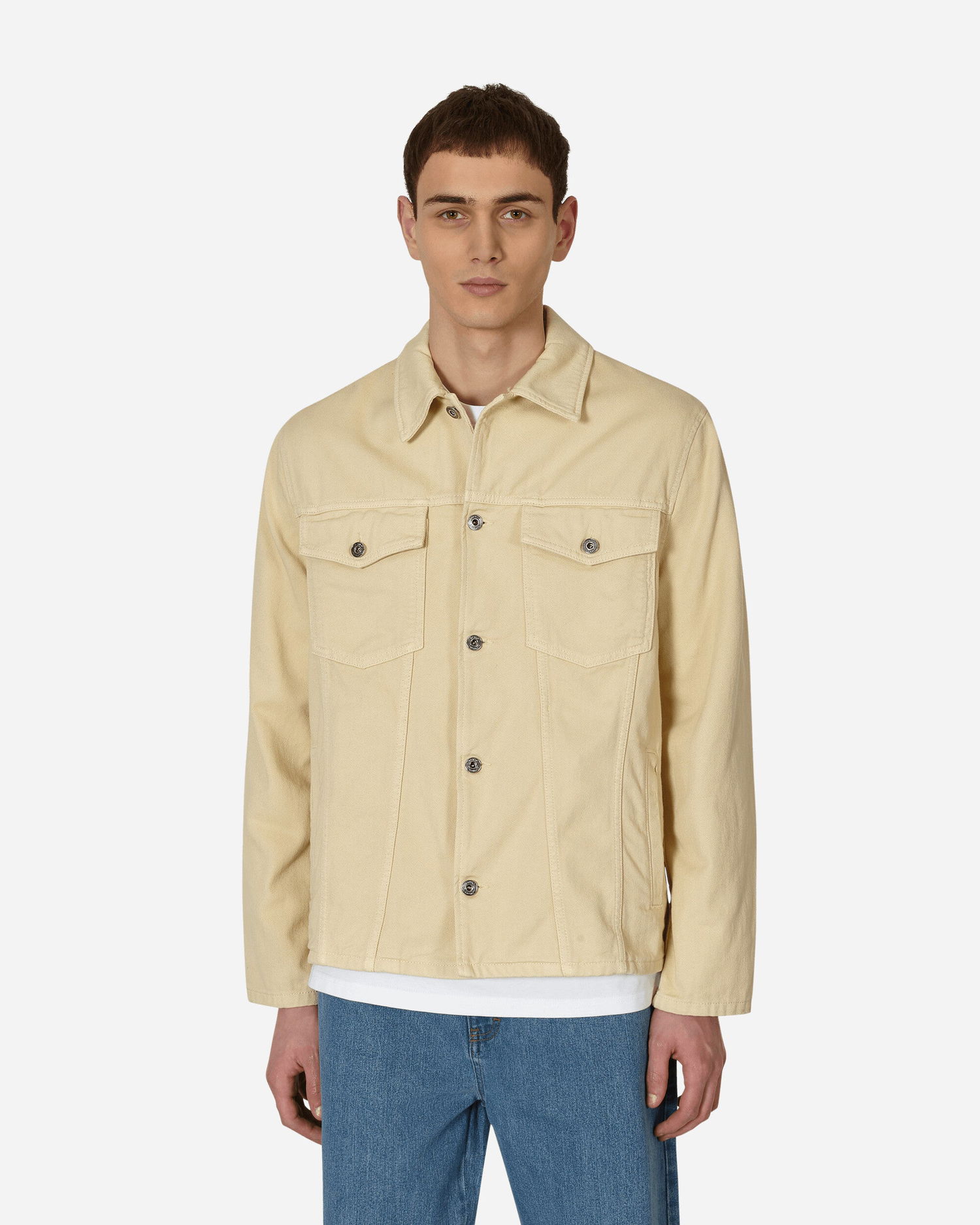 Košeľa Off-White Vars Hammer Denim Shirt Beige Béžová | OMYD046S23DEN003 0170, 1