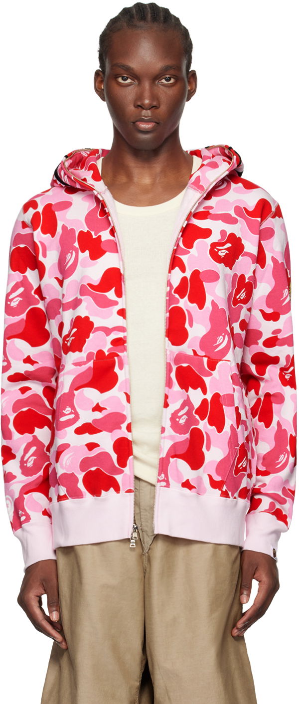 Mikina BAPE BAPE Pink ABC Camo Shark Hoodie Ružová | 001ZPK301005M, 0