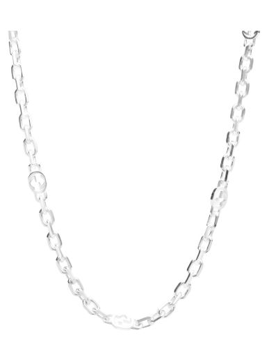 Náhrdelník Gucci Interlocking G Chain Necklace Sterling Silver Metalická | YBB759703001