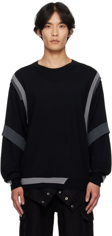 Sveter Andersson Bell Layered Crewneck Sweater Čierna | atb1334m, 0